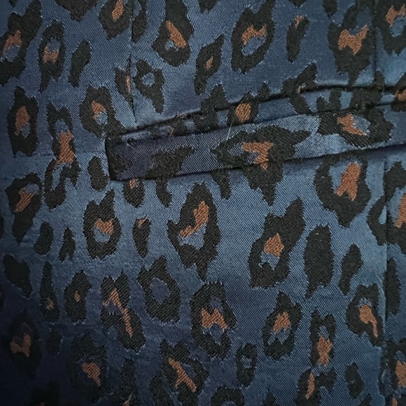 Banana Republic Cobalt Blue Leopard print boyfriend blazer - Picture 5 of 5